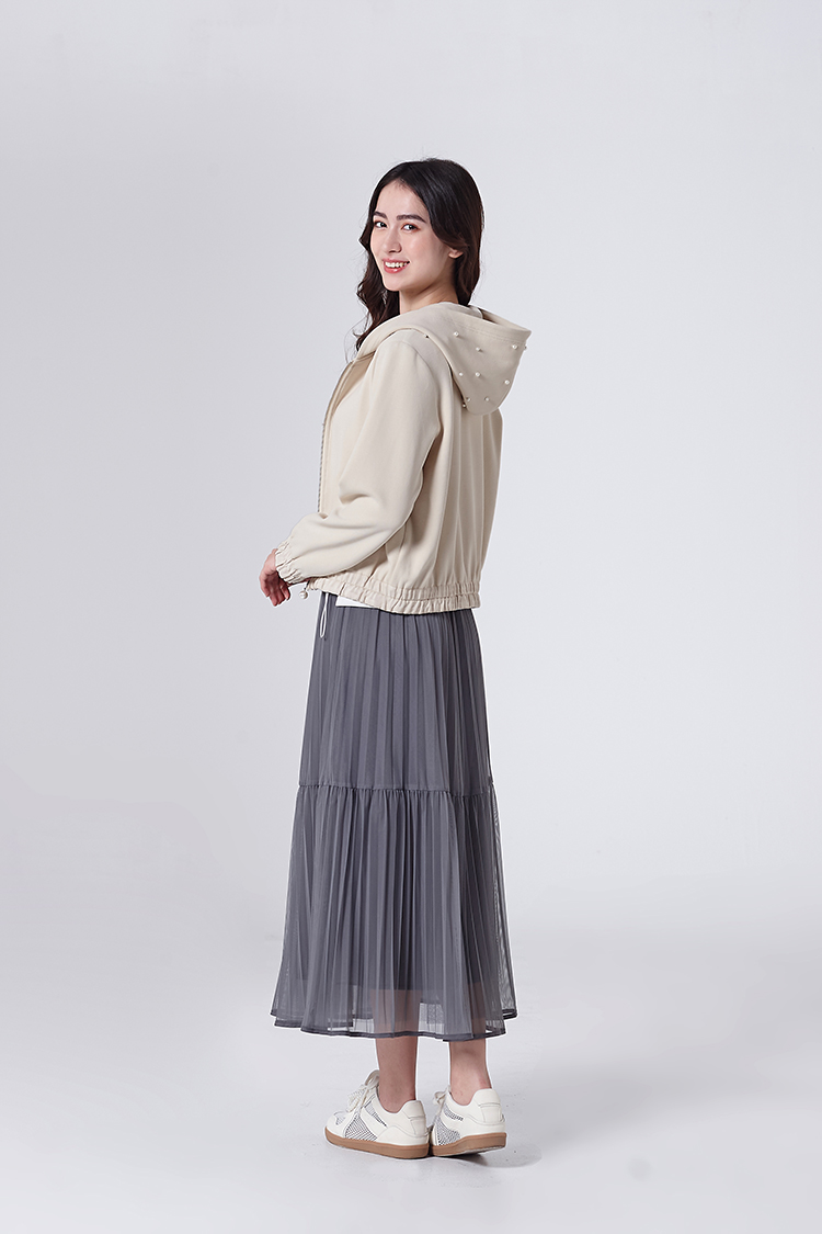 DITA氣質層次壓摺紗裙