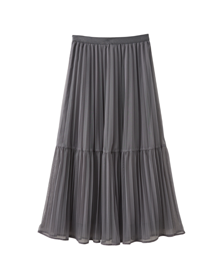 DITA氣質層次壓摺紗裙