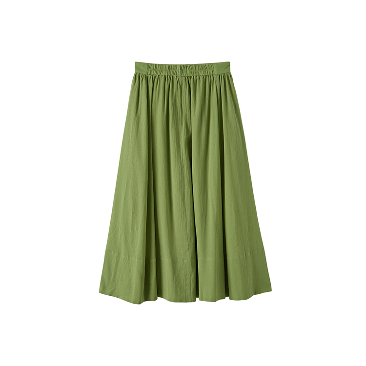 DITA素面波浪長裙