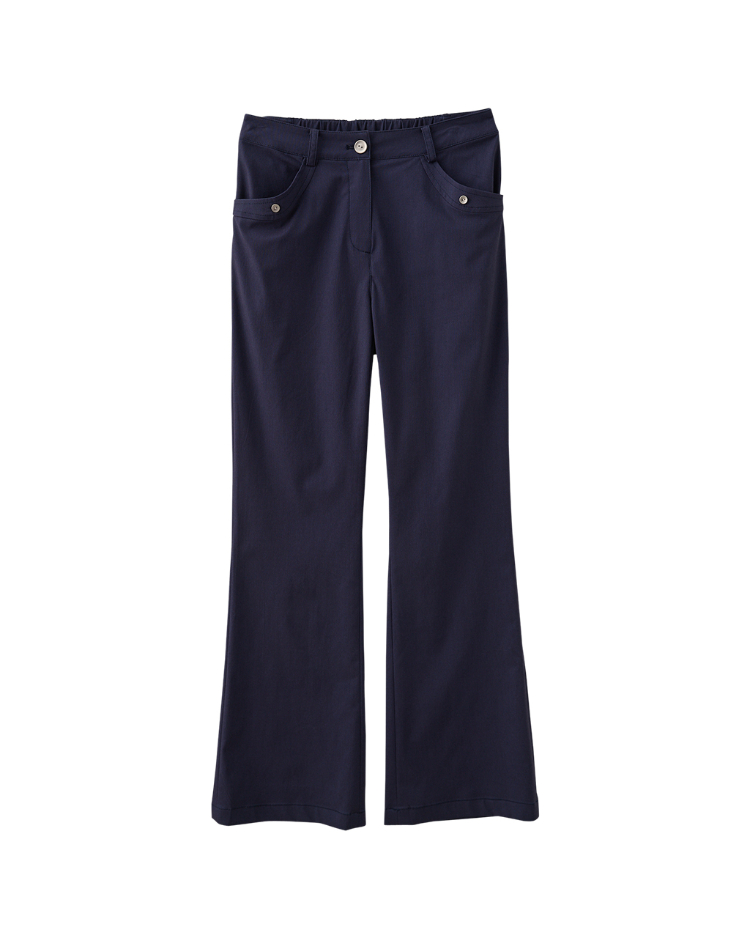 JOAN都會簡約冰涼感喇叭長褲