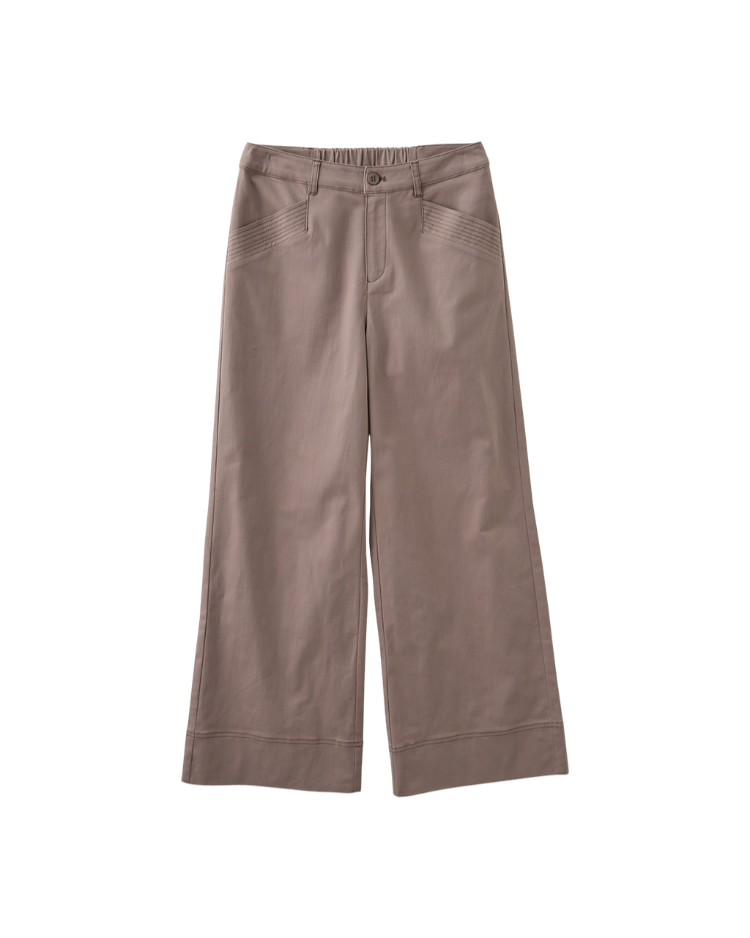 JOAN俐落剪接都會感休閒寬褲