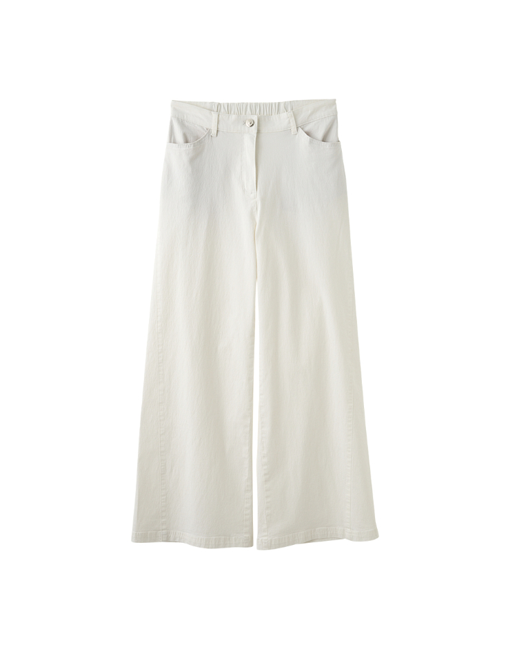 JOAN夏日降溫彈力牛仔寬褲(素色款)