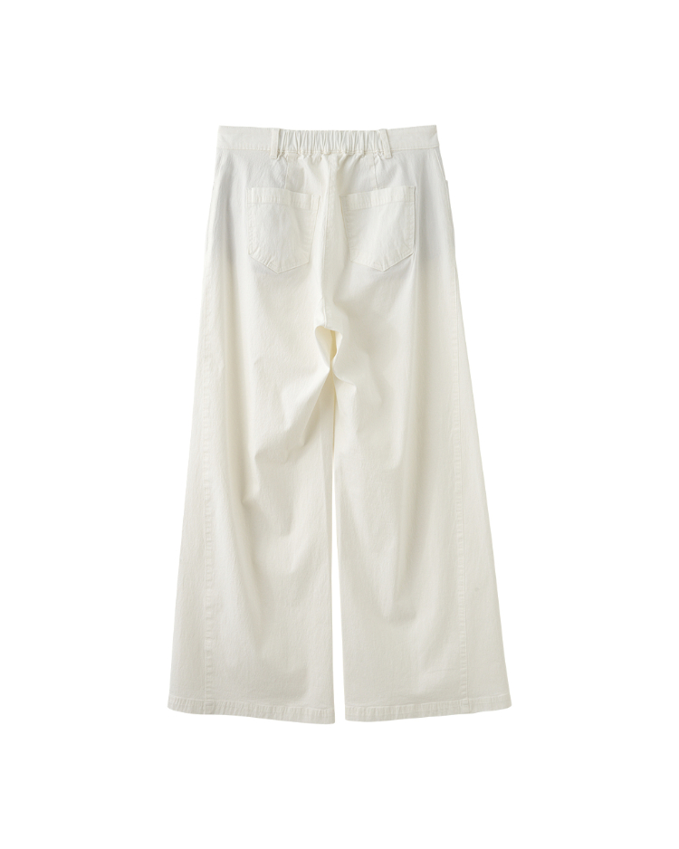 JOAN夏日降溫彈力牛仔寬褲(素色款)