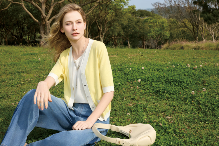 JOAN清新色輕薄針織罩衫