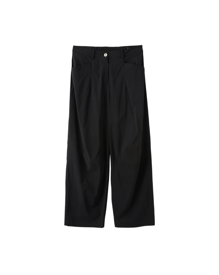 DENOVO都會輕量尼龍混紡彎刀褲