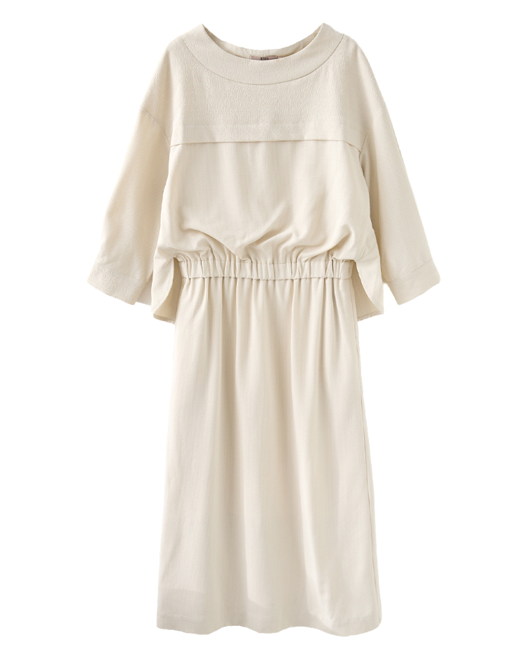 DENOVO雲感層次收腰洋裝