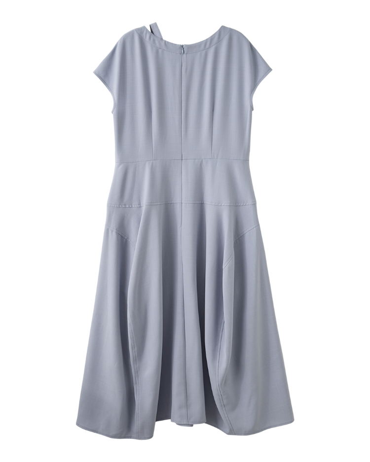 DENOVO立體剪裁D環裝飾長洋裝