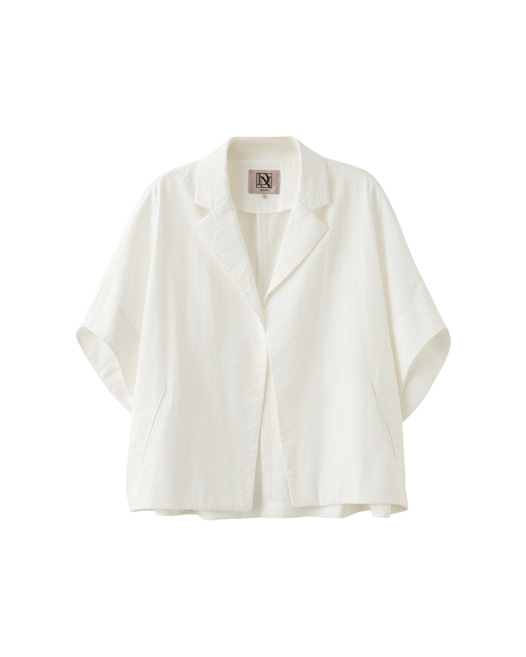 DENOVO極簡輕薄翻領短版外衫