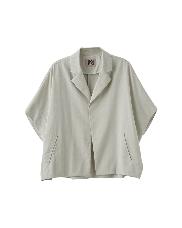 DENOVO極簡輕薄翻領短版外衫