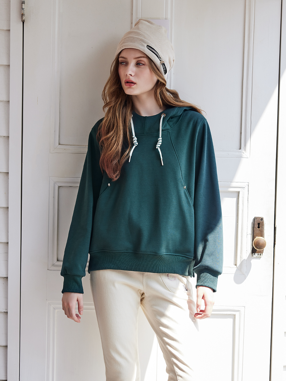 abito內刷毛連帽上衣