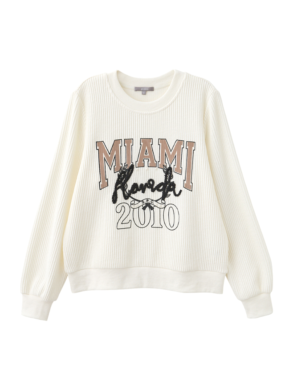 abito休閒字樣刺繡上衣