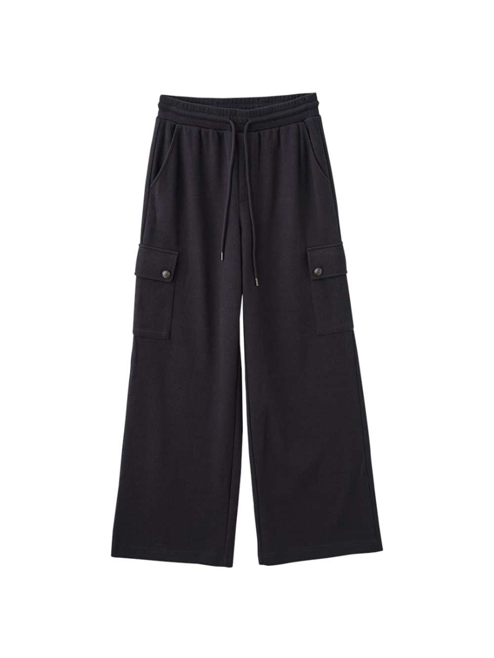 abito舒適大口袋抽繩寬褲