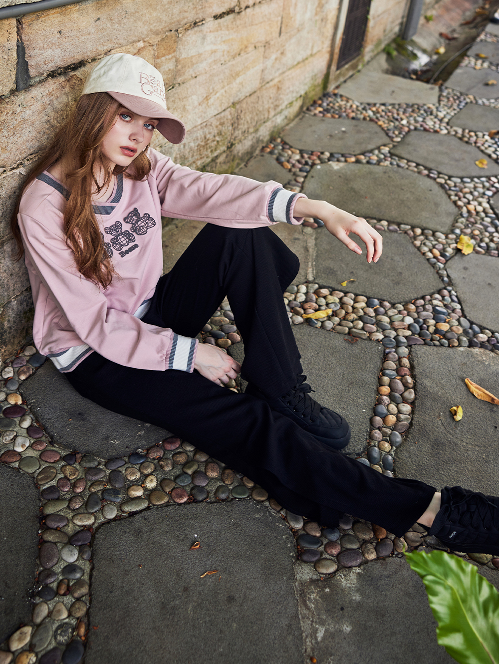 abito內刷毛微喇叭長褲