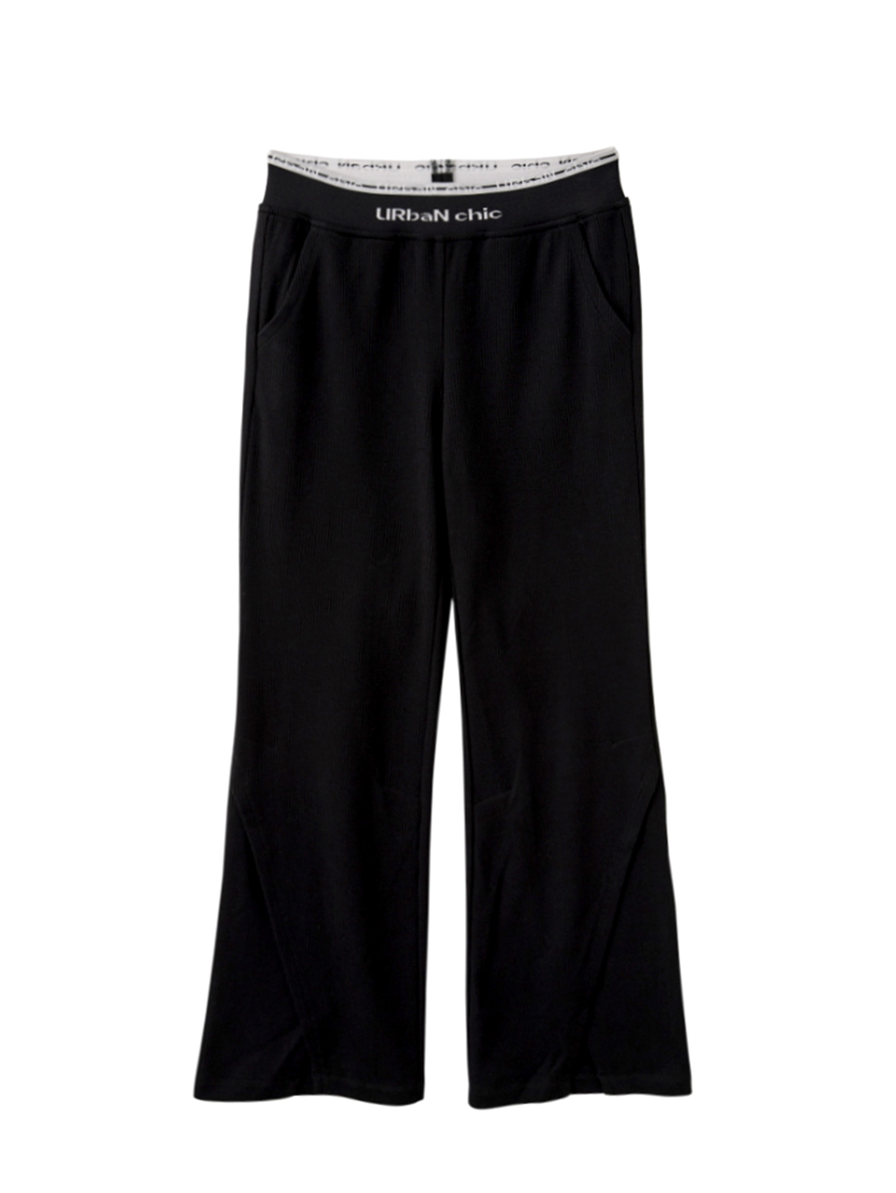 abito內刷毛微喇叭長褲