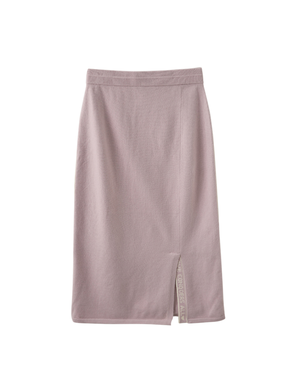 abito側開衩針織長裙