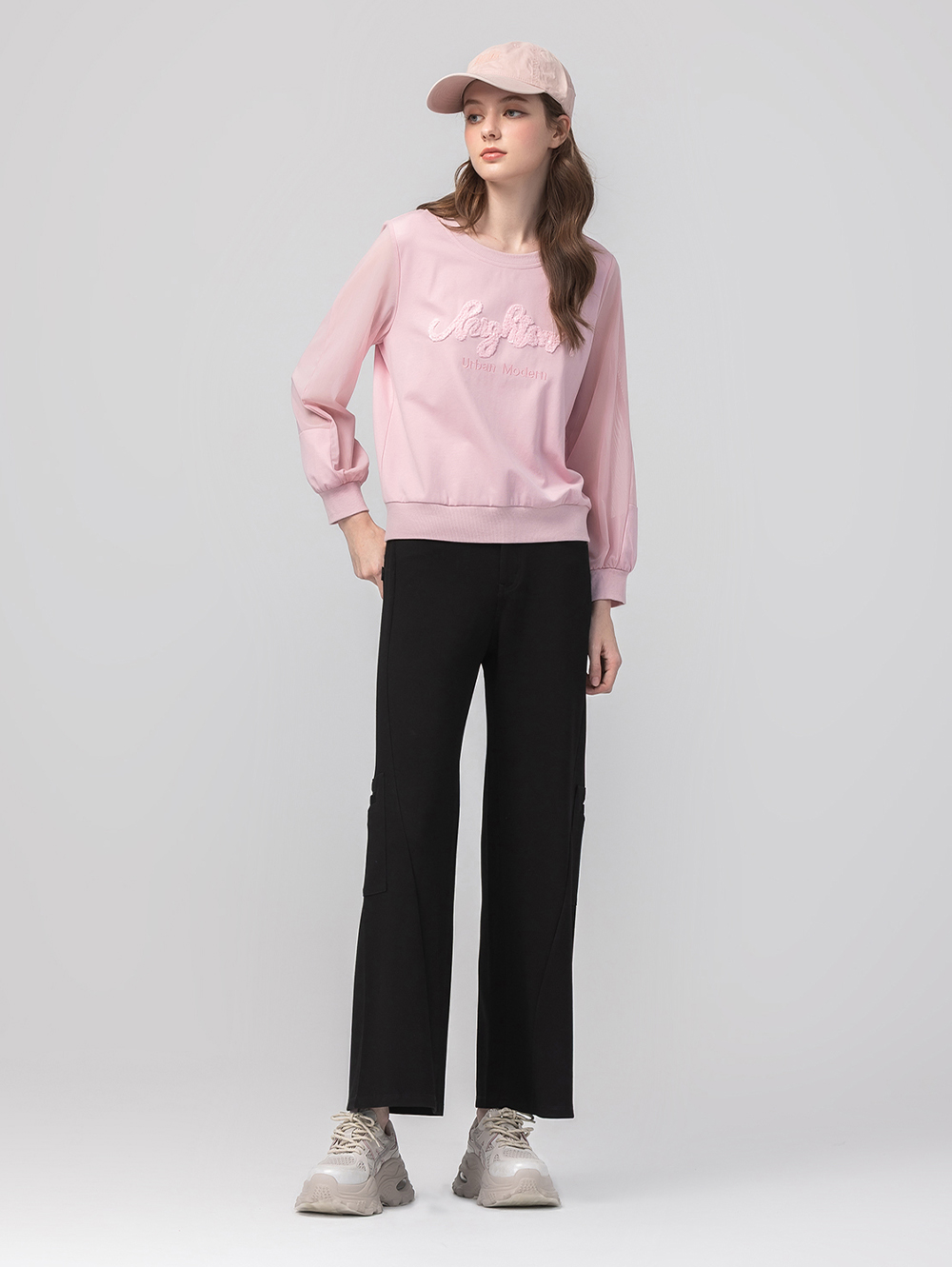 abito工裝口袋造型寬褲