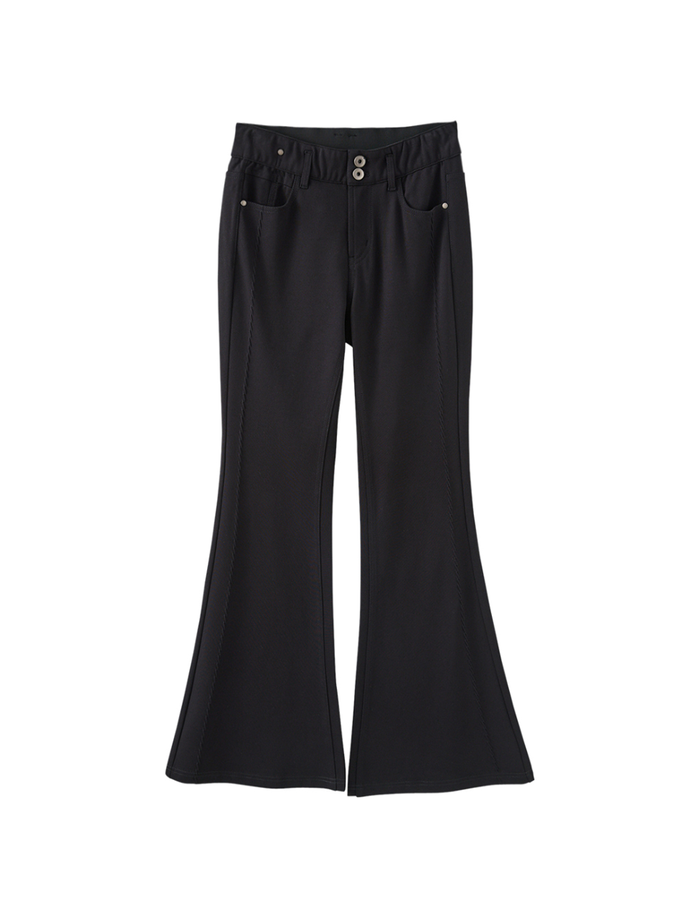 abito高腰雙釦喇叭褲