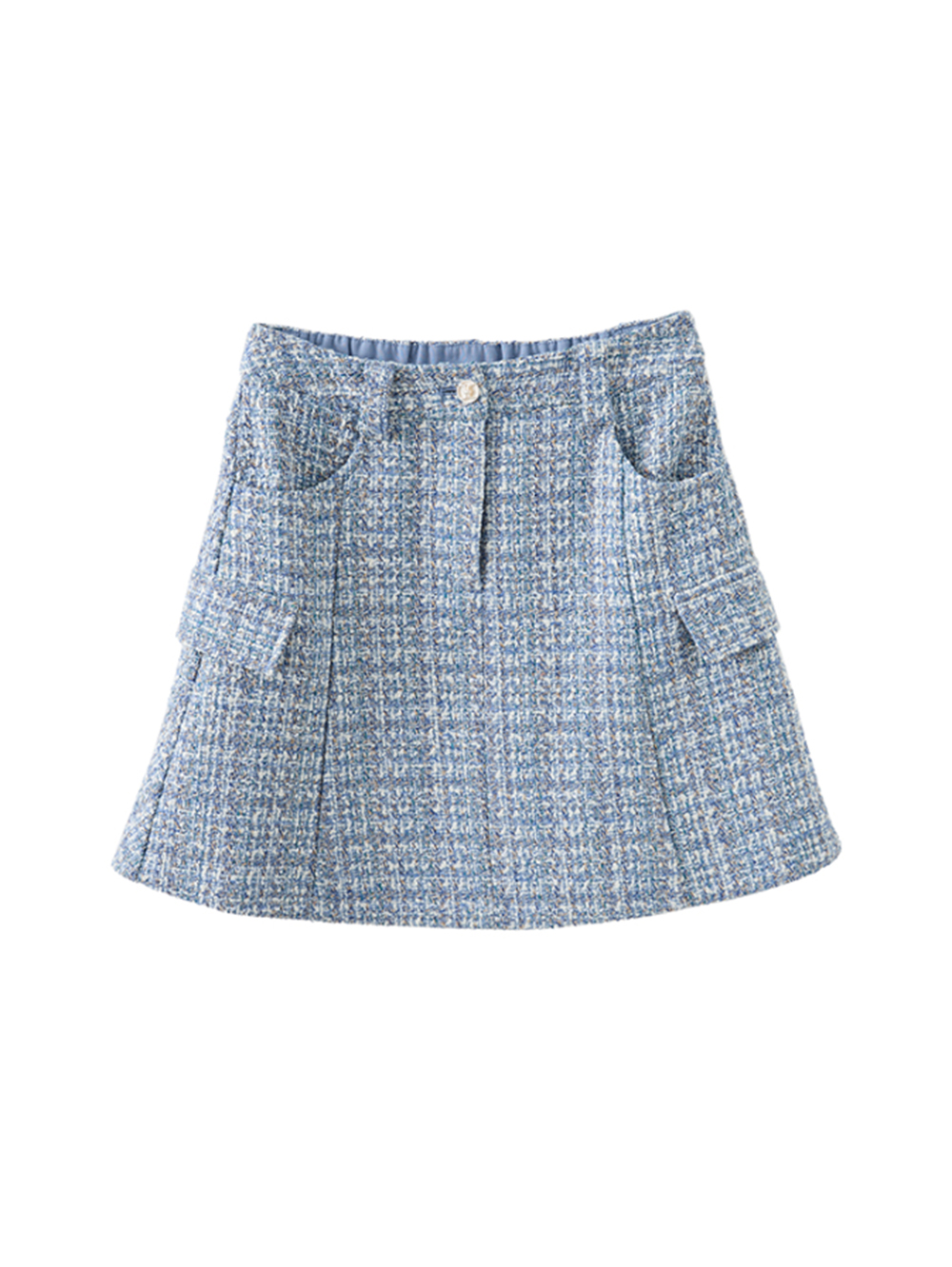 abito經典交織格紋短裙