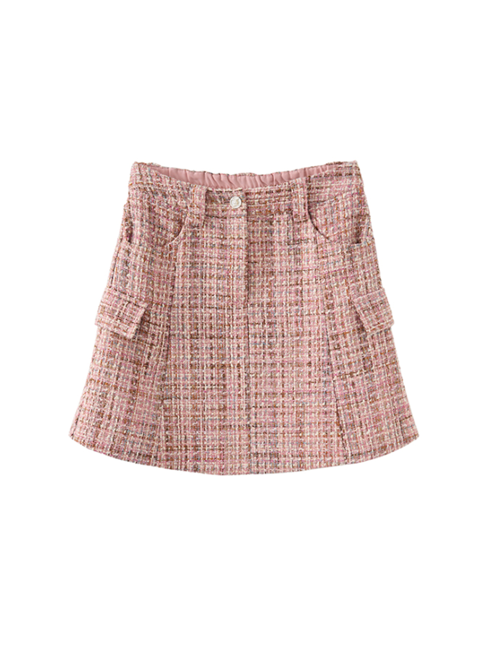 abito經典交織格紋短裙