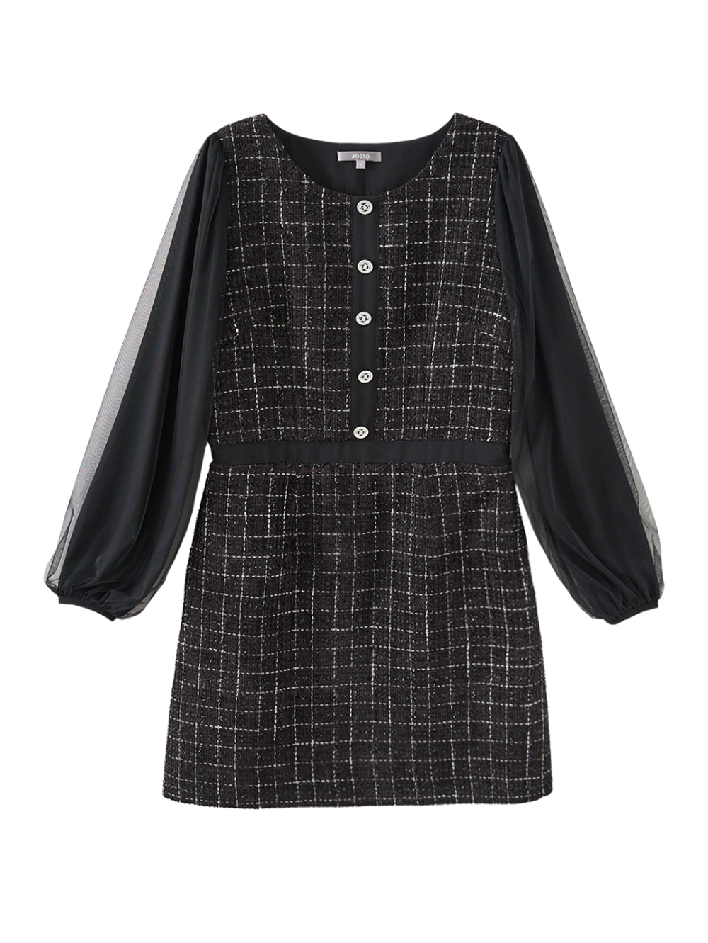 abito優雅織格紋洋裝