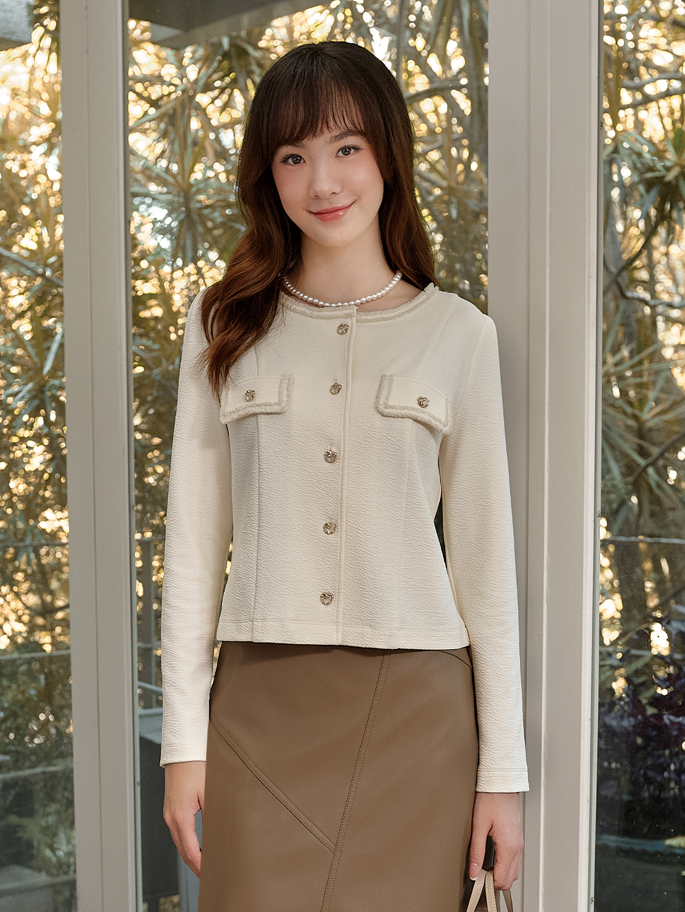 DITA小香風氣質修身襯衫