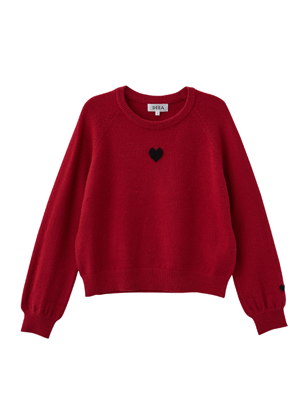 DITA拉克蘭袖愛心針織上衣