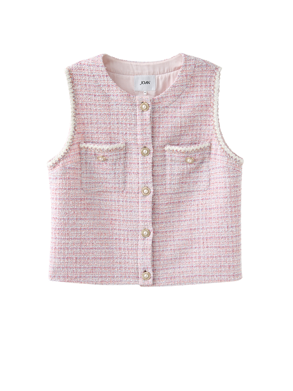 JOAN法式輕奢花呢背心外套