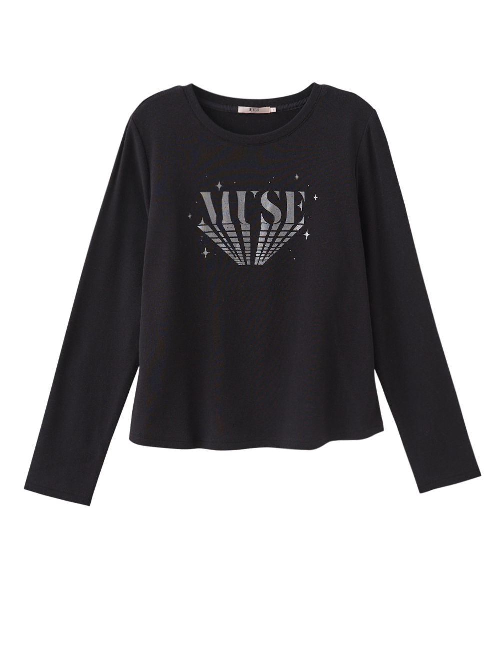 DENOVO細緻暖感磨毛標語上衣