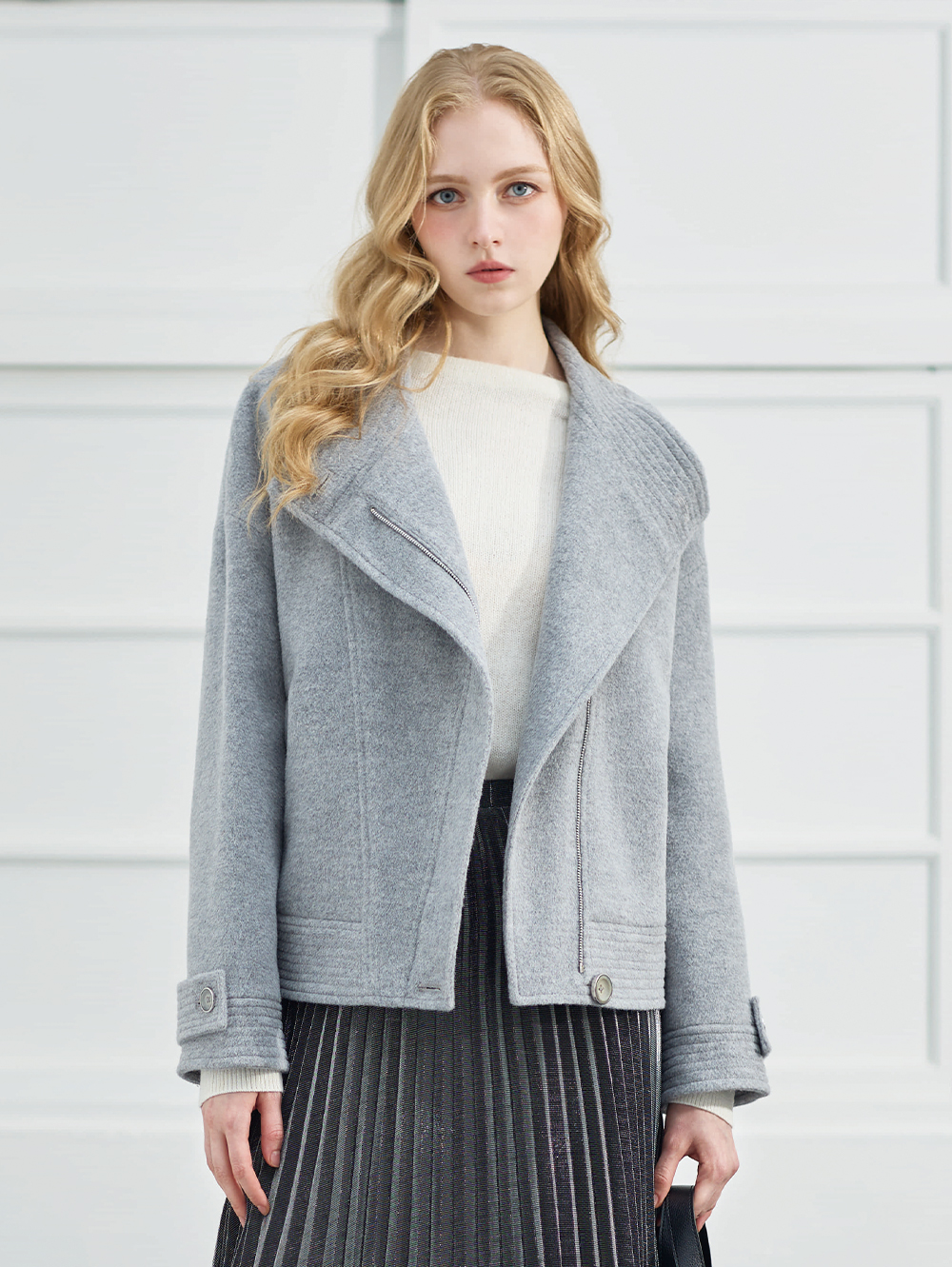 DENOVO浣熊絨羊毛柔軟針織衫