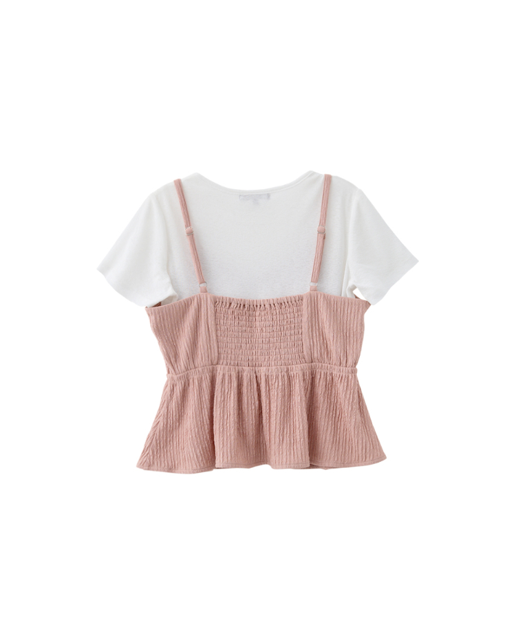 修身氣質兩件式上衣(附內搭)