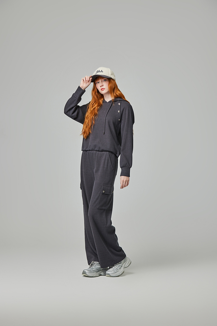 abito休閒連帽抽繩上衣