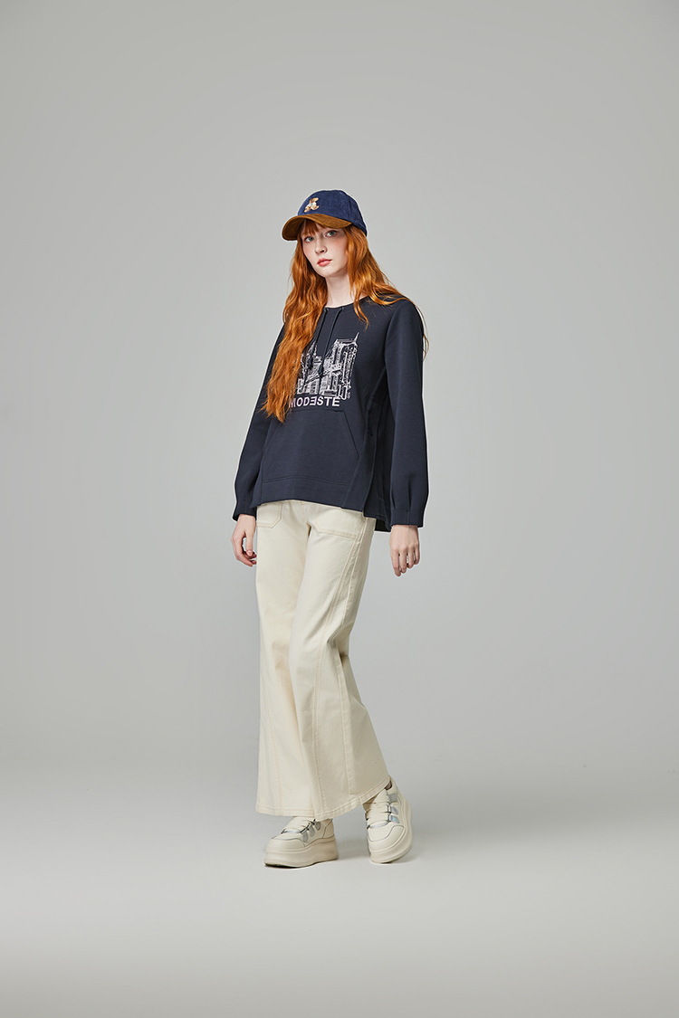 abito復古舊印圖案上衣