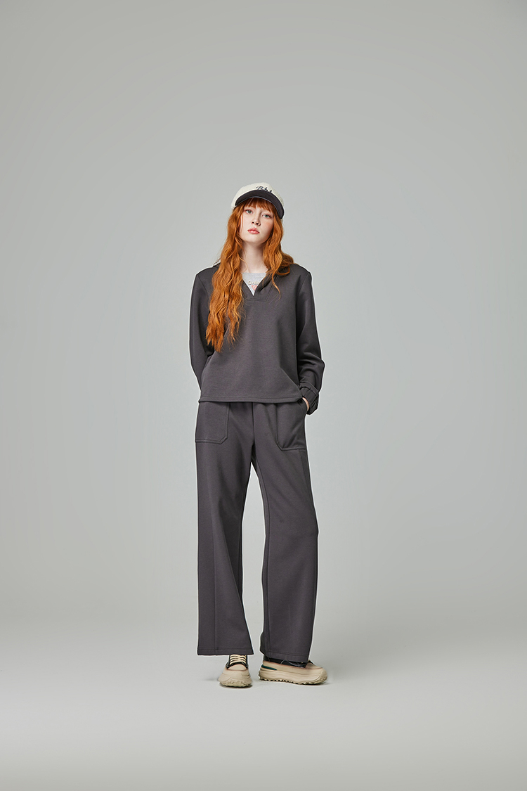 abito立體繡笑臉長褲