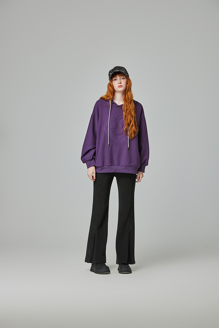 abito修身側開拉鍊微喇叭長褲