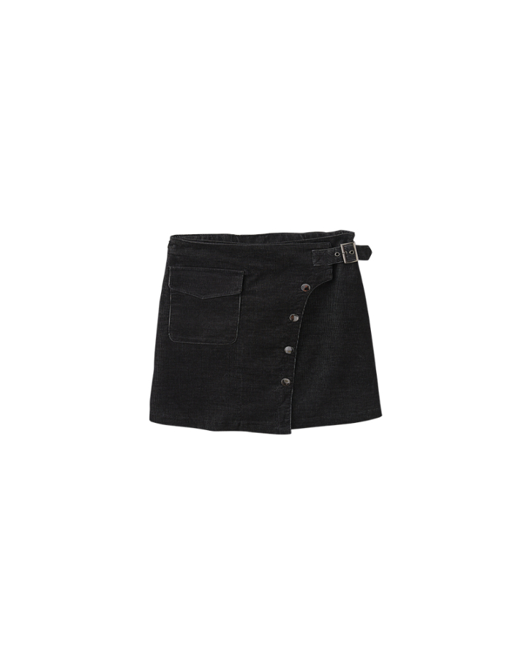 abito斜邊釦造型窄裙