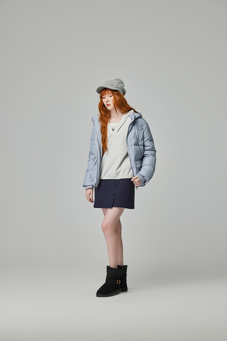 abito斜邊釦造型窄裙