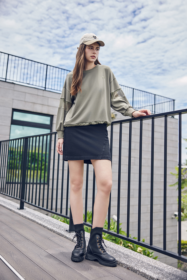 abito個性斜肩短裙套裝