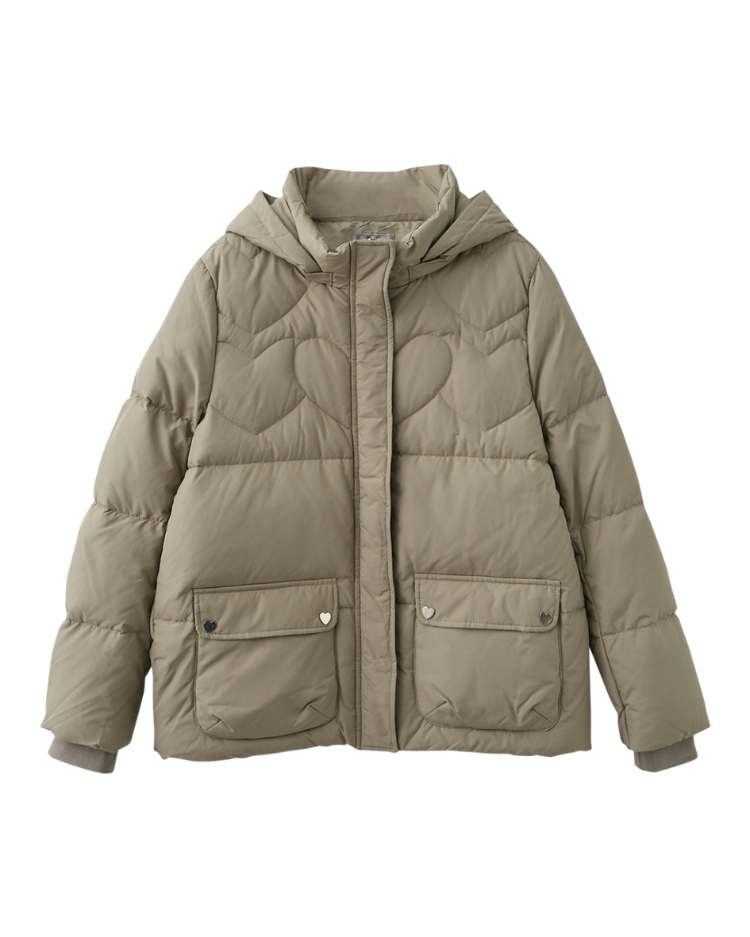 abito愛心羽絨連帽外套