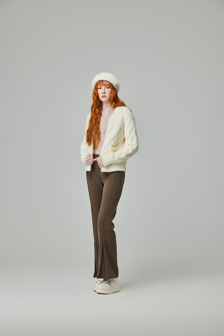 abito保暖絨毛針織外套