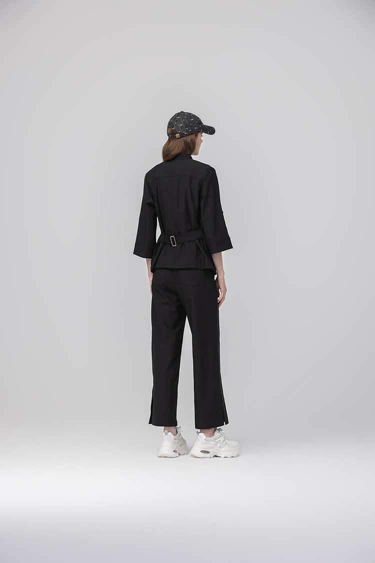 abito簡約俐落翻領外套