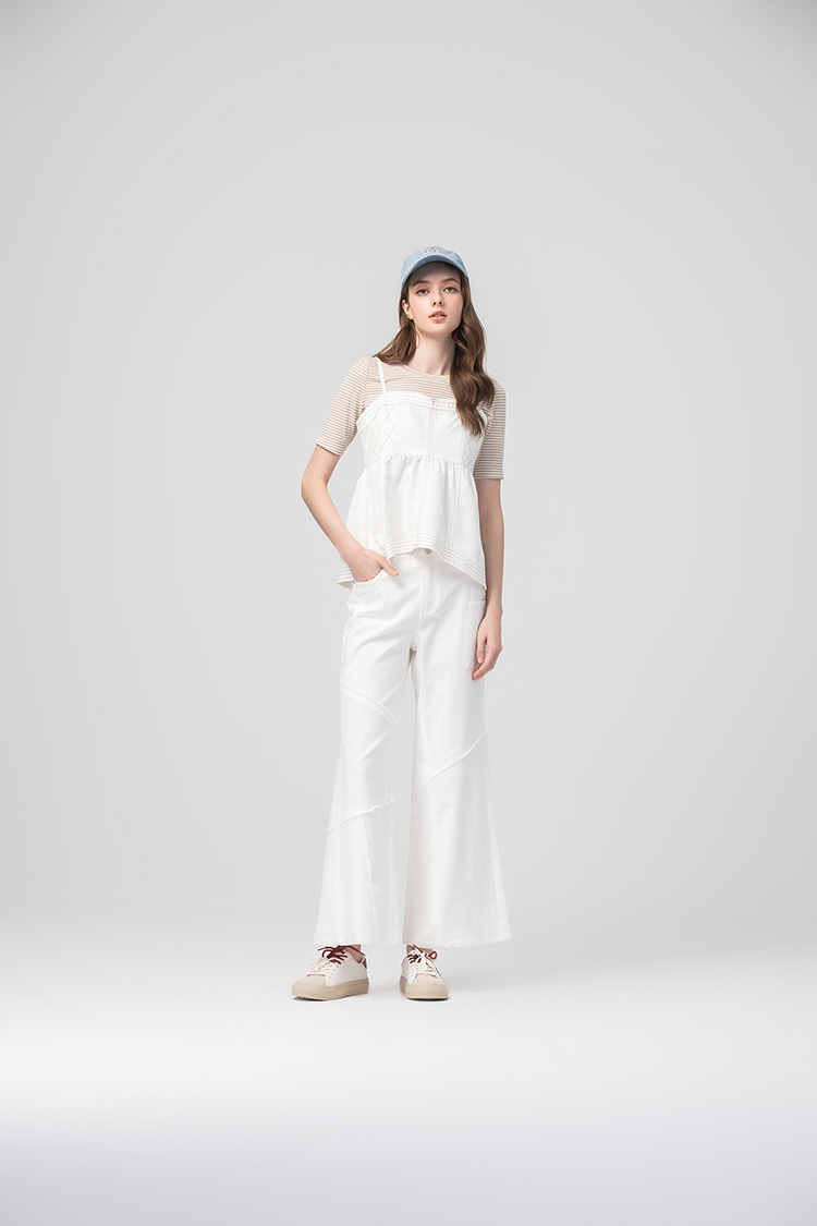 abito甜美條紋吊帶上衣