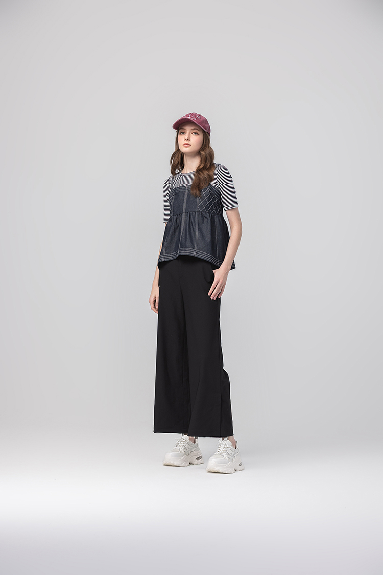 abito甜美條紋吊帶上衣