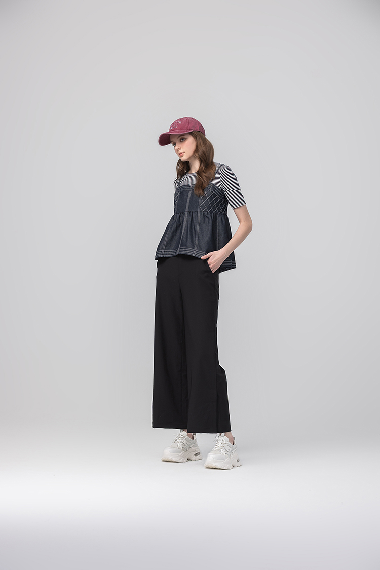 abito甜美條紋吊帶上衣