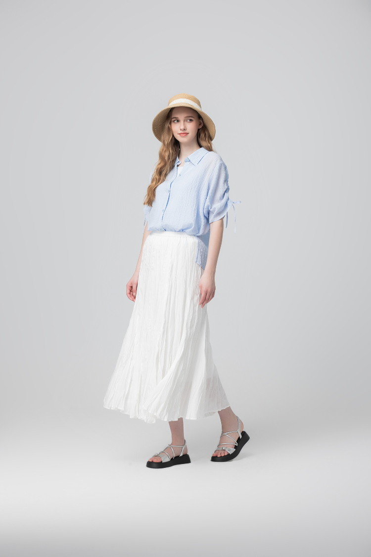 abito清新兩穿連袖襯衫