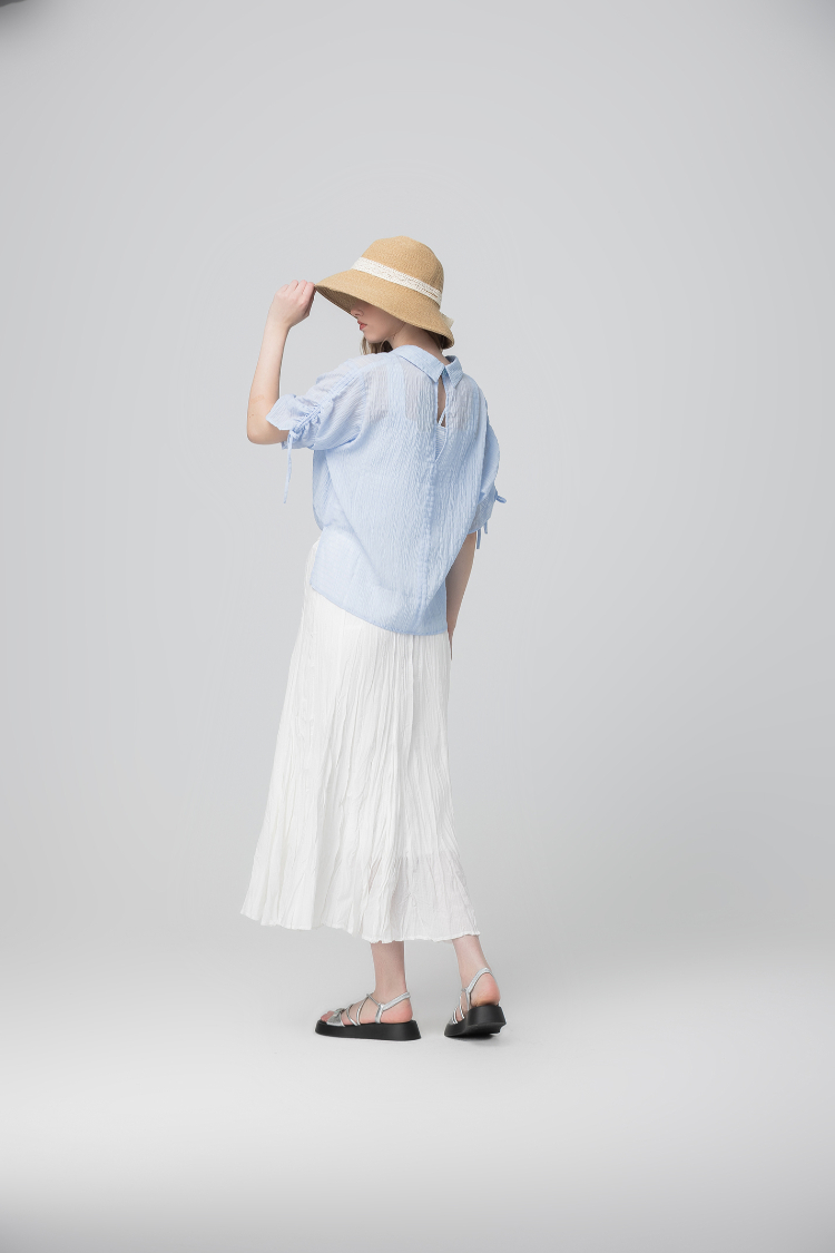 abito清新兩穿連袖襯衫