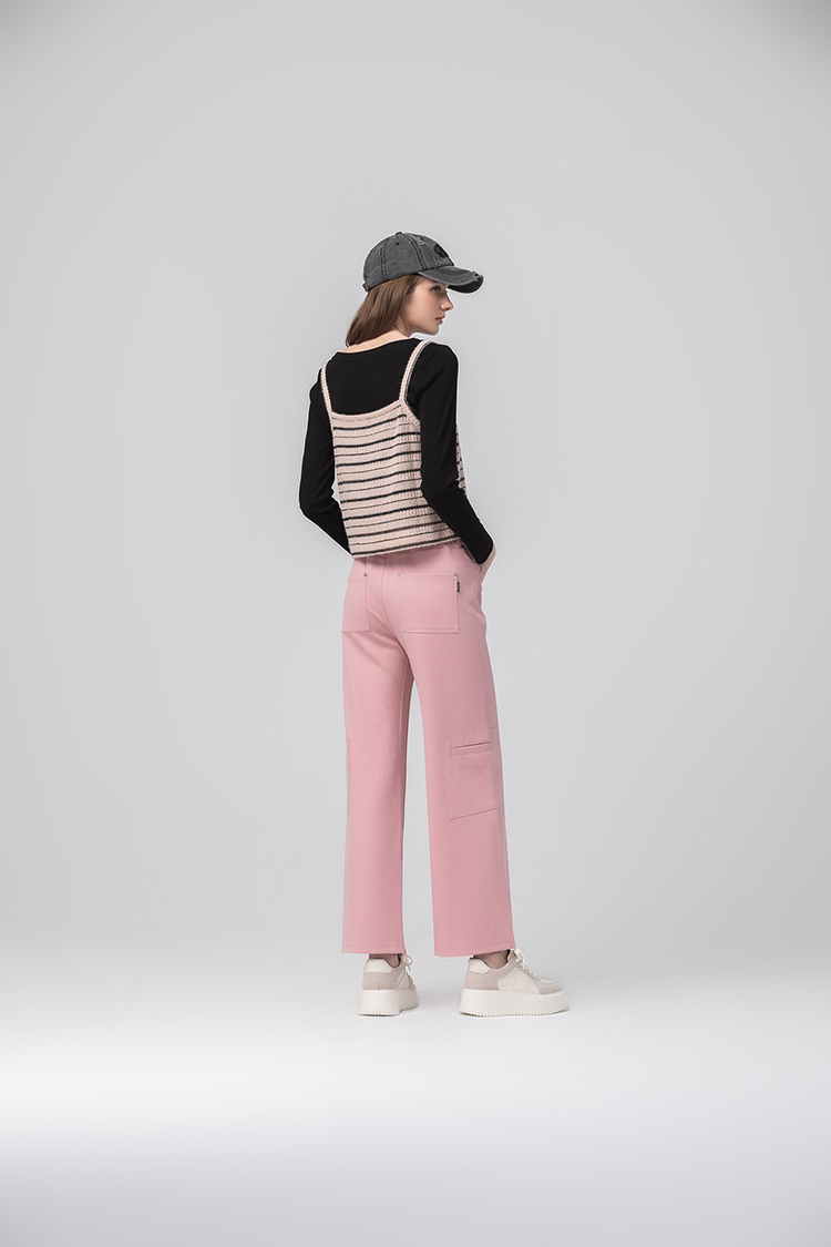 abito甜美兩件式條紋背心