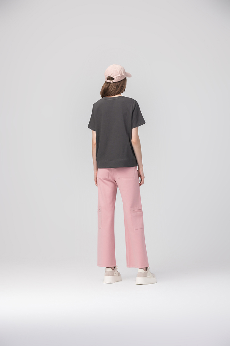 abito寬鬆圓領笑臉上衣