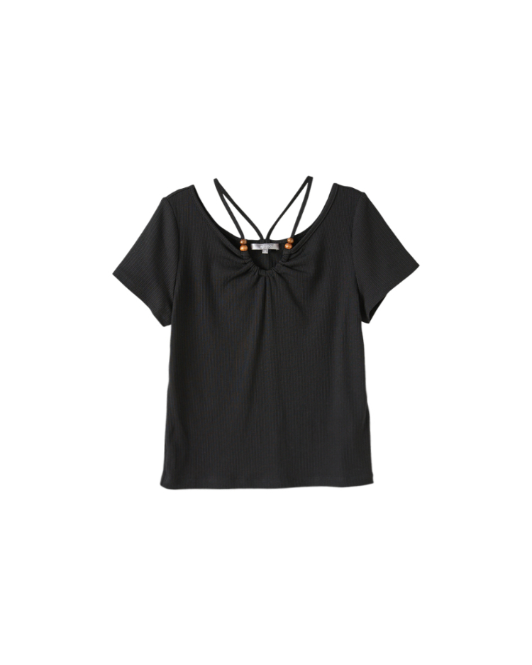 abito質感顯瘦木珠上衣