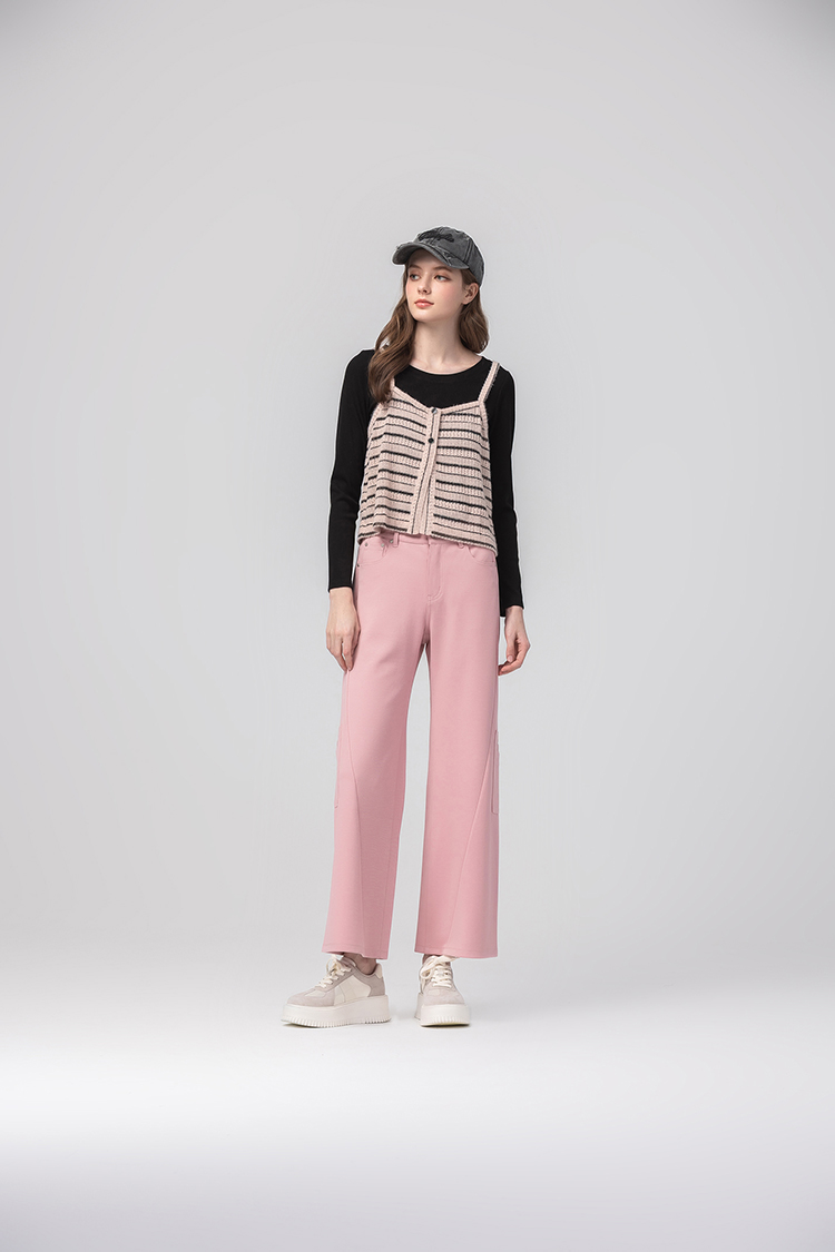 abito工裝口袋造型寬褲