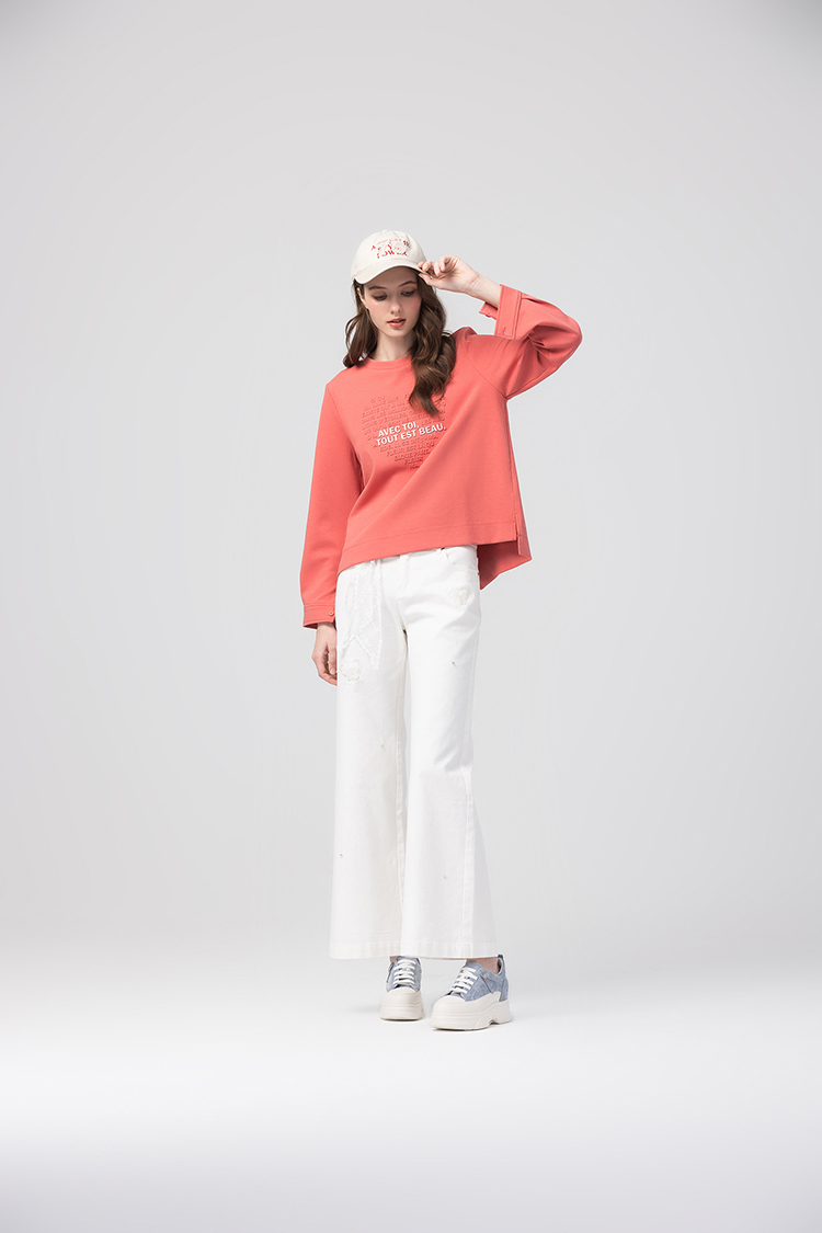 abito蝴蝶亮片造型寬褲